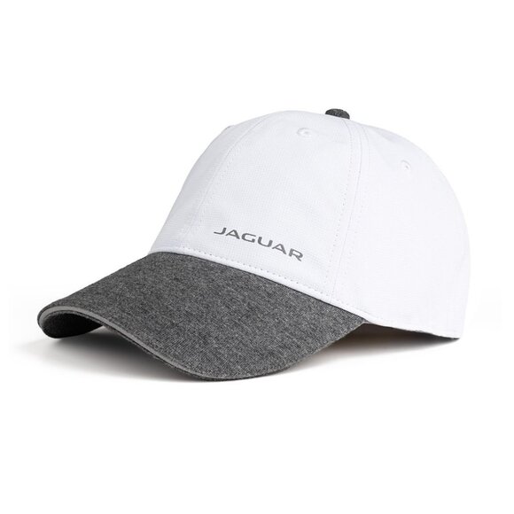 NWT - Jaguar Performance Cap, White/Gray,  SPF 40 - Picture 1 of 7